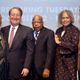Henry Louis Gates Jr., Howard Milstein, Rep. John Lewis, Charlayne Hunter-Gault and Julian Bond (Scott Henrichsen)